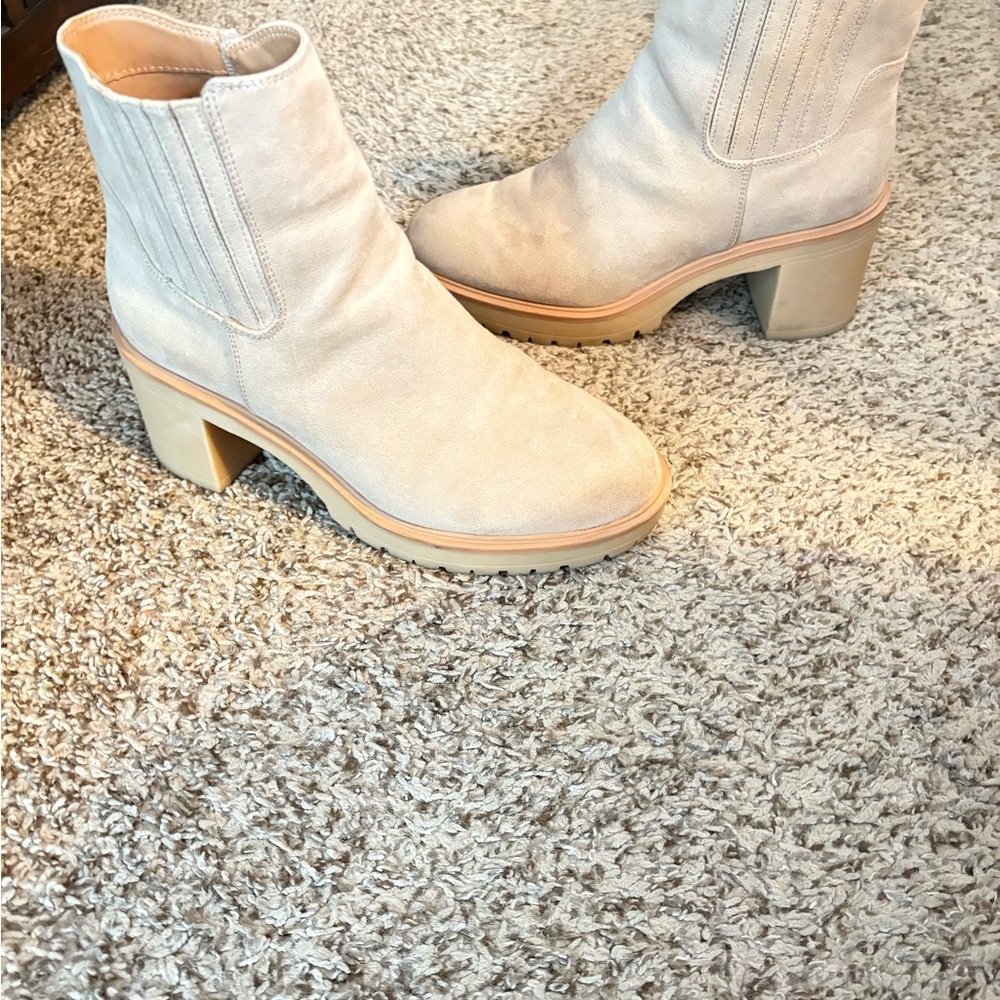 Cream Boots
